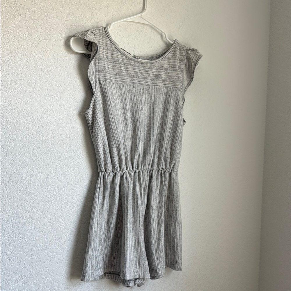 Caution To The Wind Gray Knit Jumpsuit with Fitted Silhouette - Picture 4 of 13